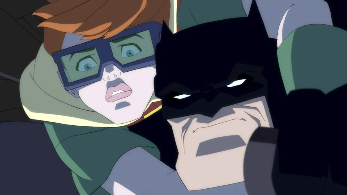 Batman and Robin in The Dark Knight Returns animated film.