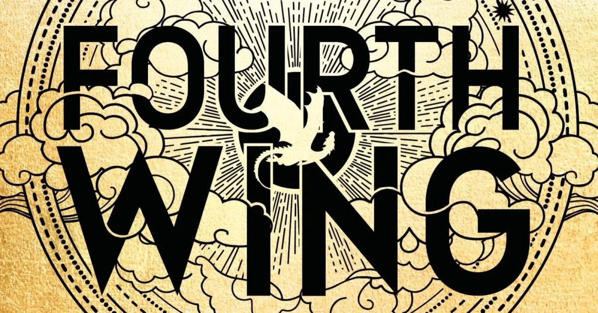 cover art title for Fourth Wing by Rebecca Yarros