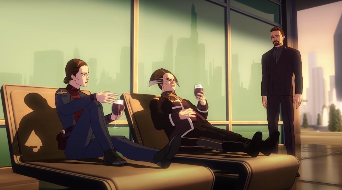 Ivanova, Londo Mollari, John Sheridan in 'Babylon 5: The Road Home'