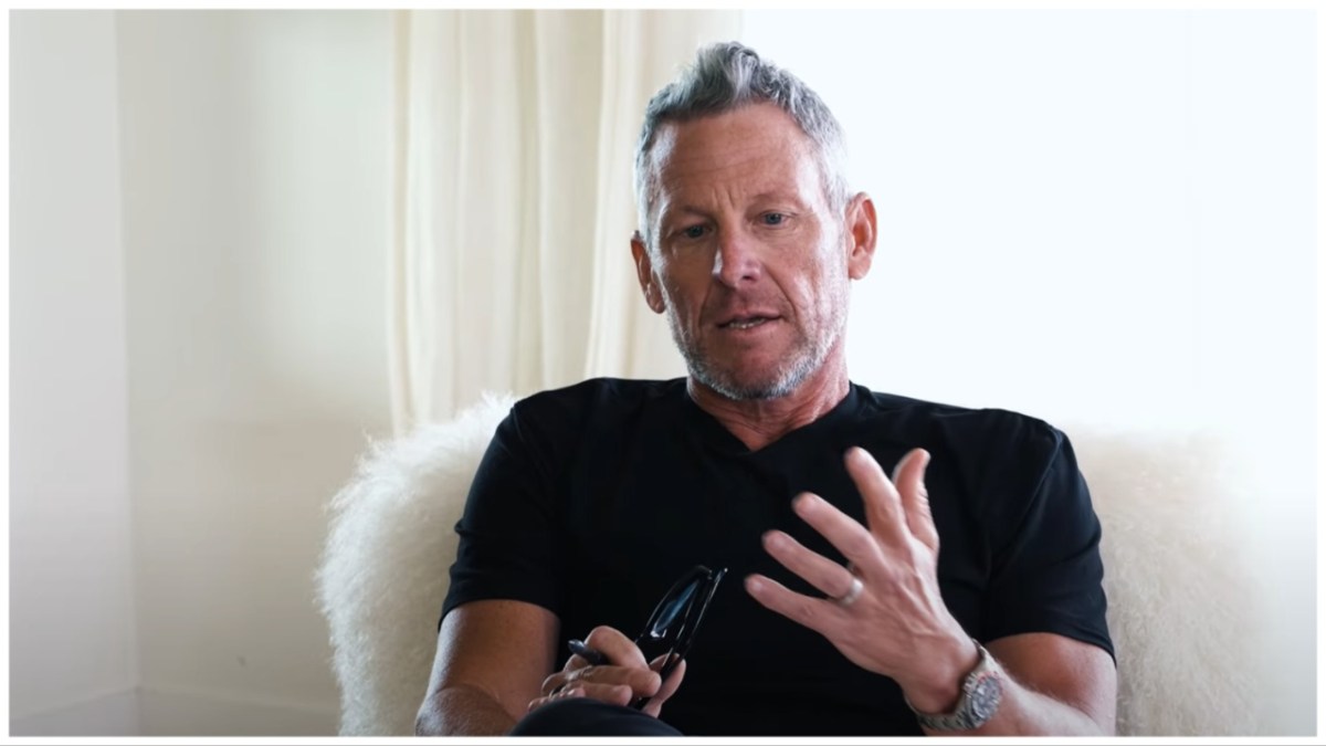 Lance Armstrong discusses transgender athletes with Caitlyn Jenner on 'The Forward with Lance Armstrong'.