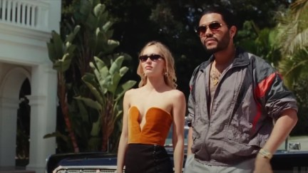 The Weeknd and Lily-Rose Depp in HBO's The Idol.