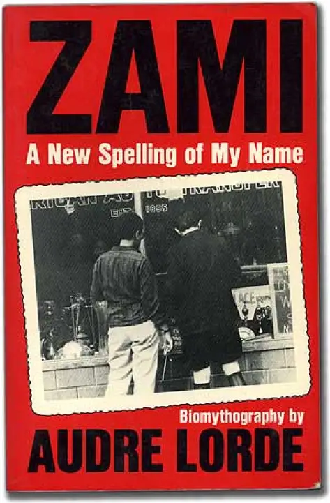 Zami book cover Audre Lorde