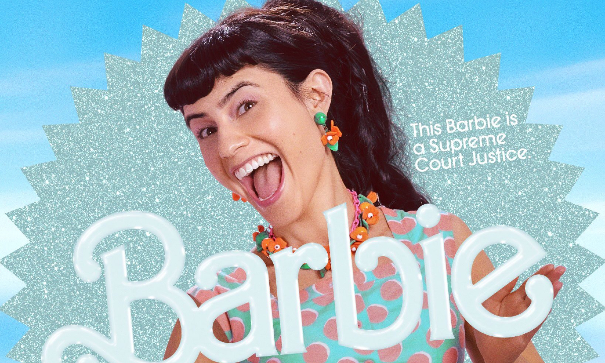 Ana Cruz Kayne as Supreme Court Justice Barbie in 'Barbie'