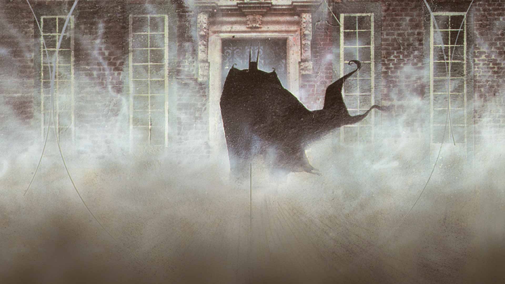 Batman entering Arkham Asylum in 'Arkham Asylum: A Serious House on Serious Earth'