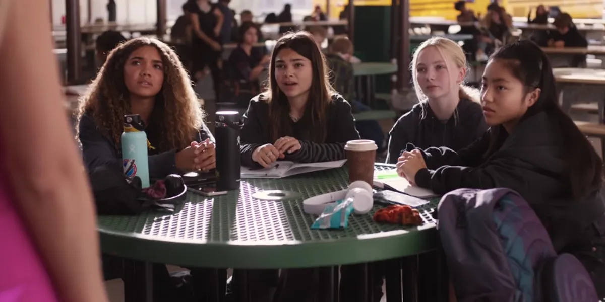 A group of teenage girls in Greta Gerwig's Barbie movie