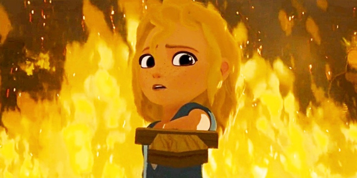 Charlotte Aldrich as Young Gloreth in Nimona