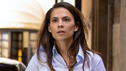 A picture of Hayley Atwell as Grace in Mission Impossible Dead Reckoning Part One