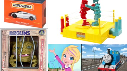 Collage of Mattel Toys that will soon be movies