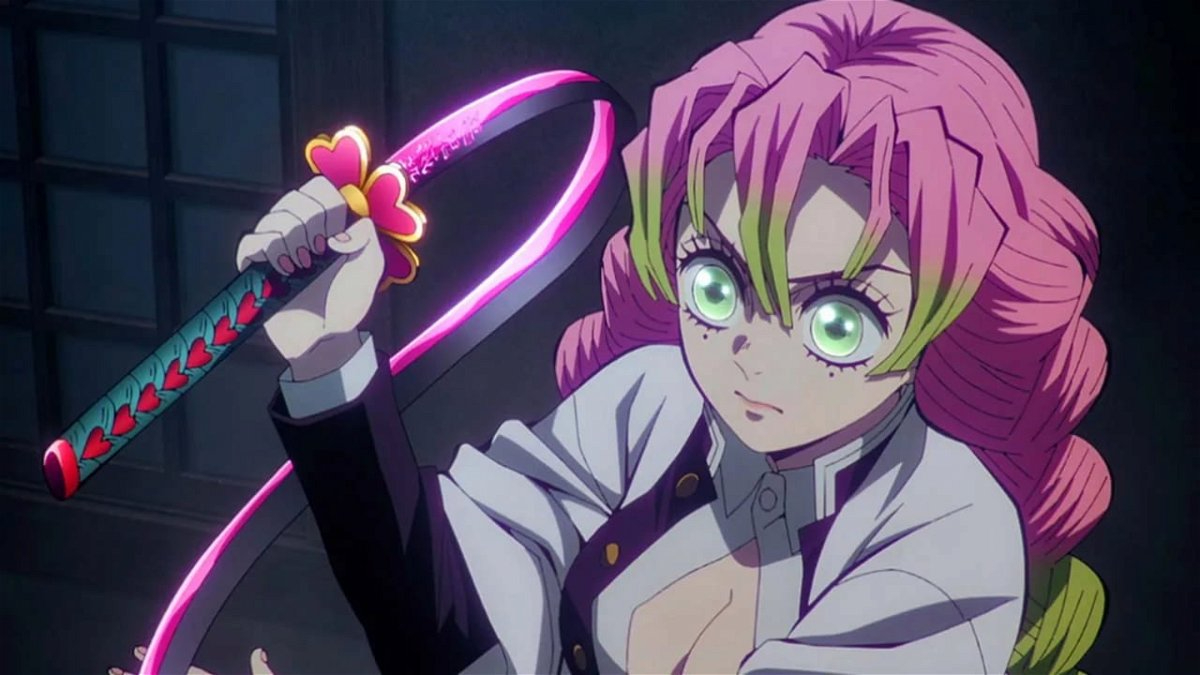 Mitsuri with her whip sword in 'Demon Slayer'