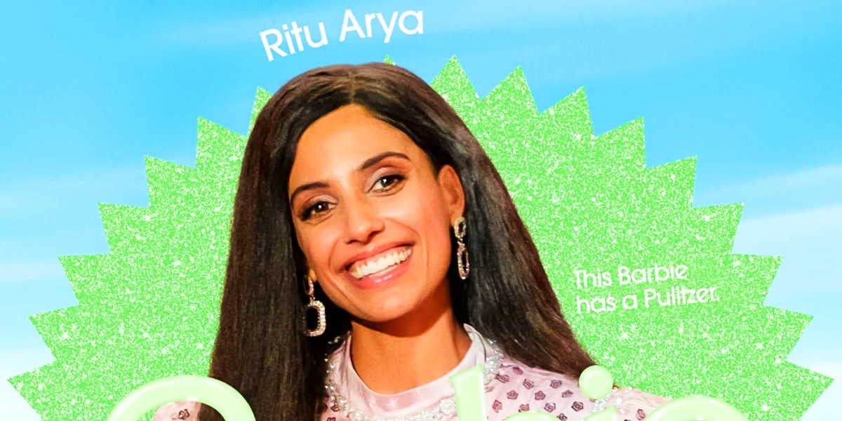 Ritu Arya as Journalist Barbie in Barbie