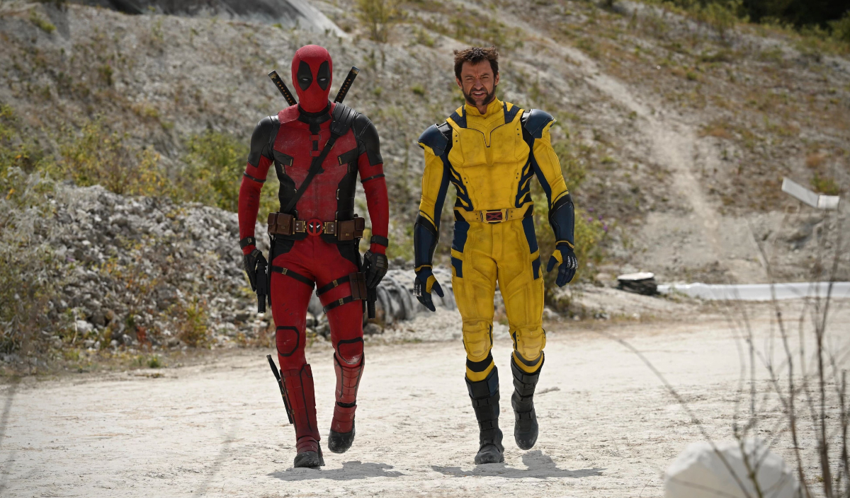 Ryan Reynolds as Deadpool and Hugh Jackman as Wolverine in the classic yellow suit in a photo from 'Deadpool 3'