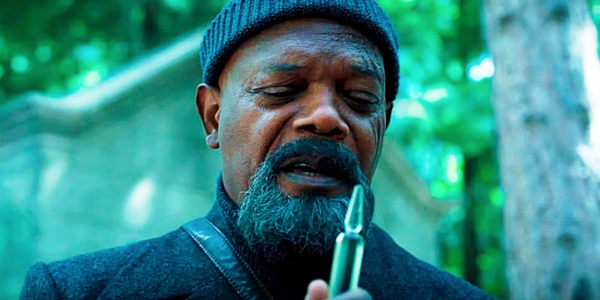 Samuel L. Jackson as Nick Fury in Secret Invasion episode 5, "Harvest."
