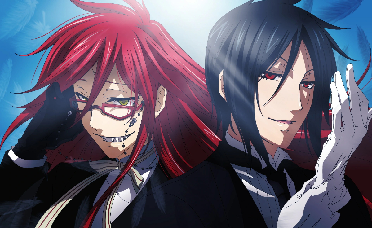 Sebastian and Grell in 'Black Butler'