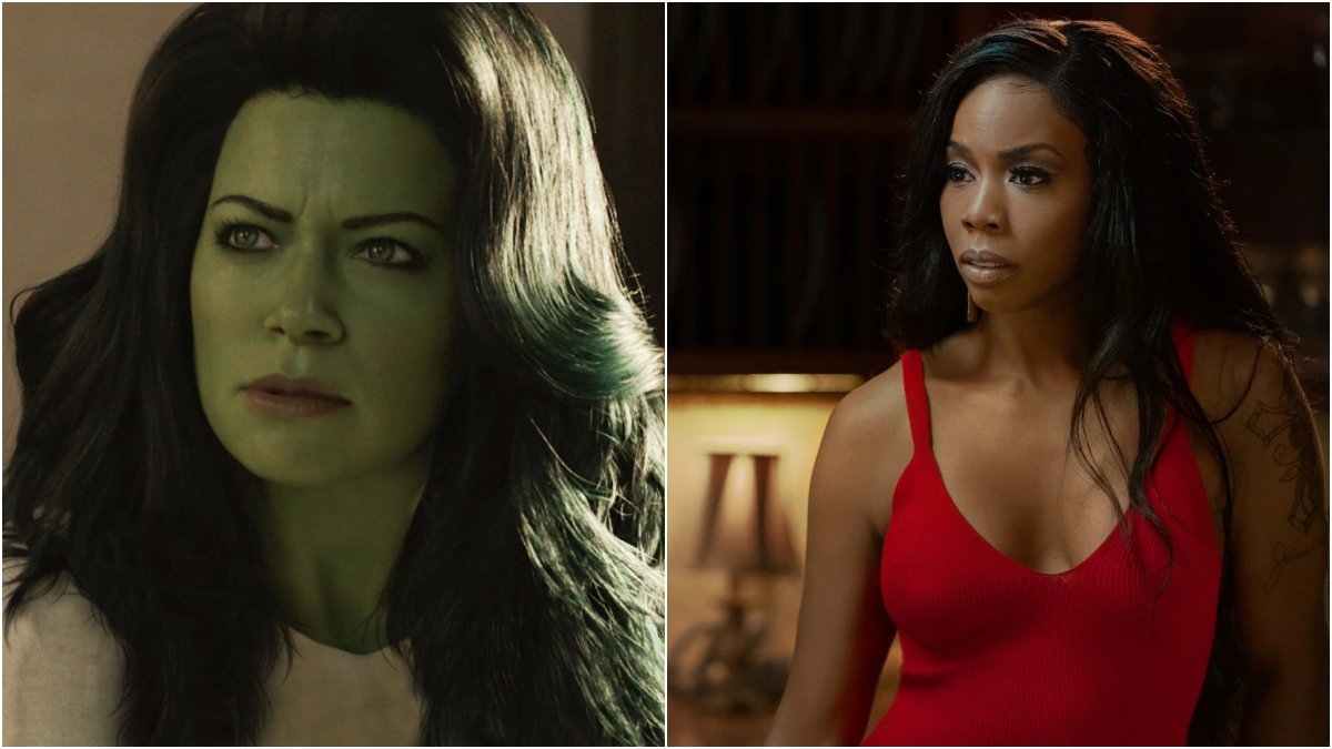 Tatiana Maslany as She-Hulk in She-Hulk: Attorney at Law and Brandee Evans as Mercedes in P-Valley