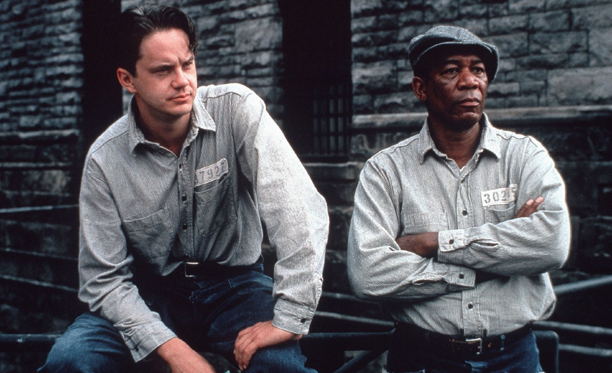 Tim Robbins and Morgan Freeman in 'The Shawshank Redemption'