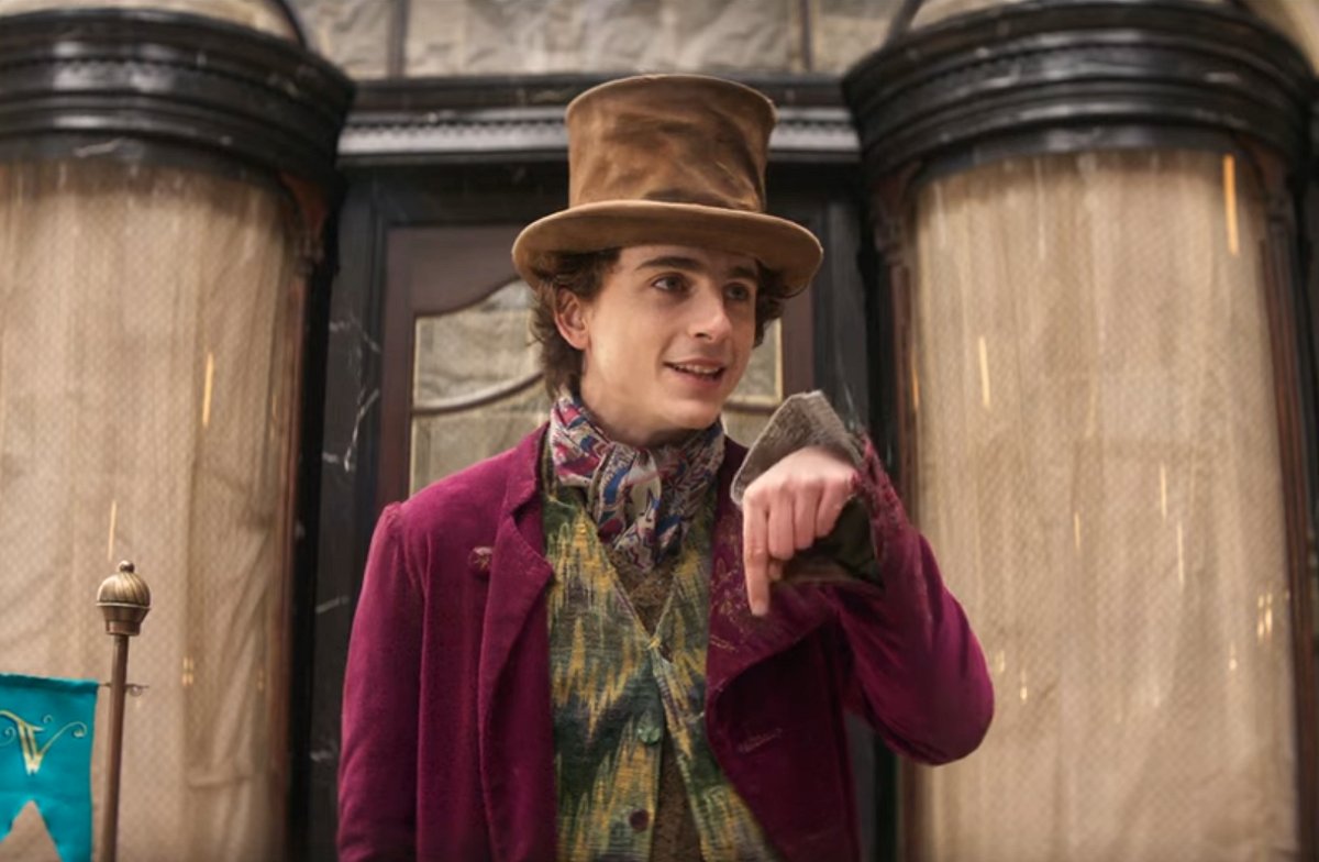 Timothee Chalamet as Willy Wonka in Wonka