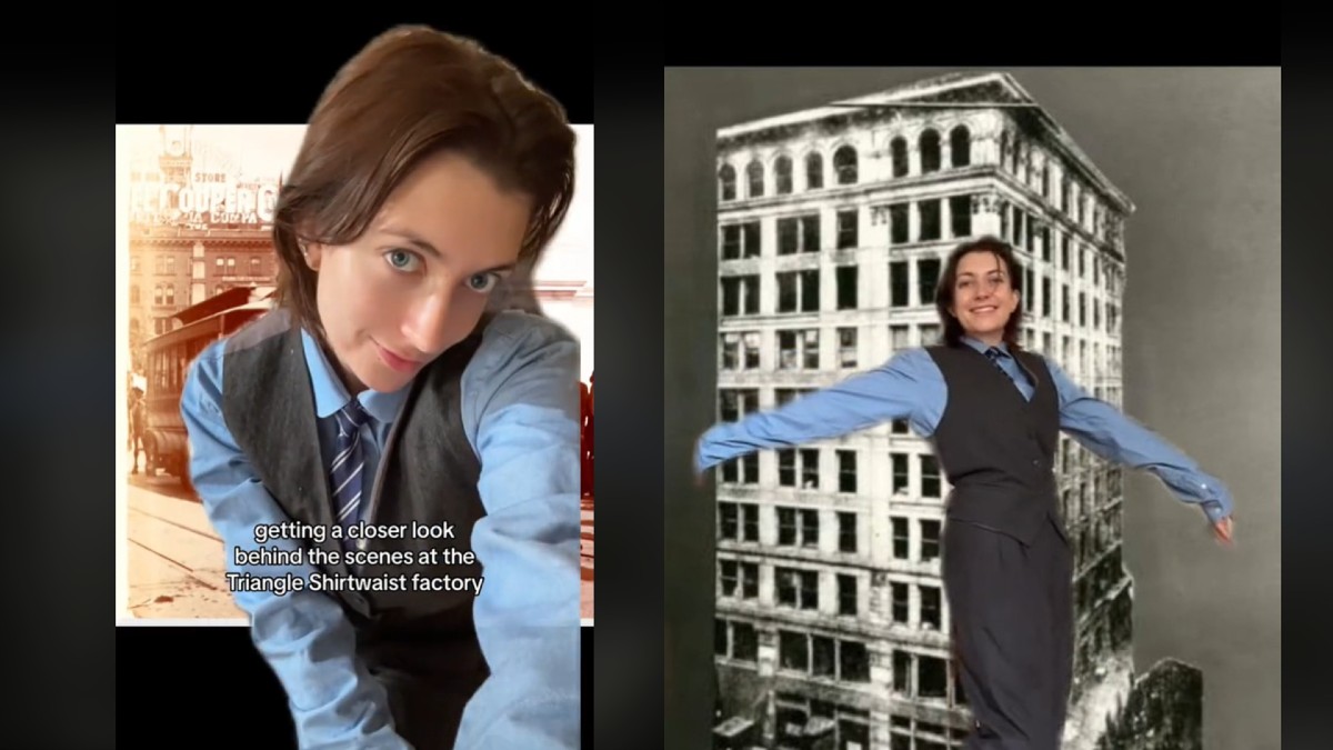 Triangle Shirtwaist Influencer on Tik Tok