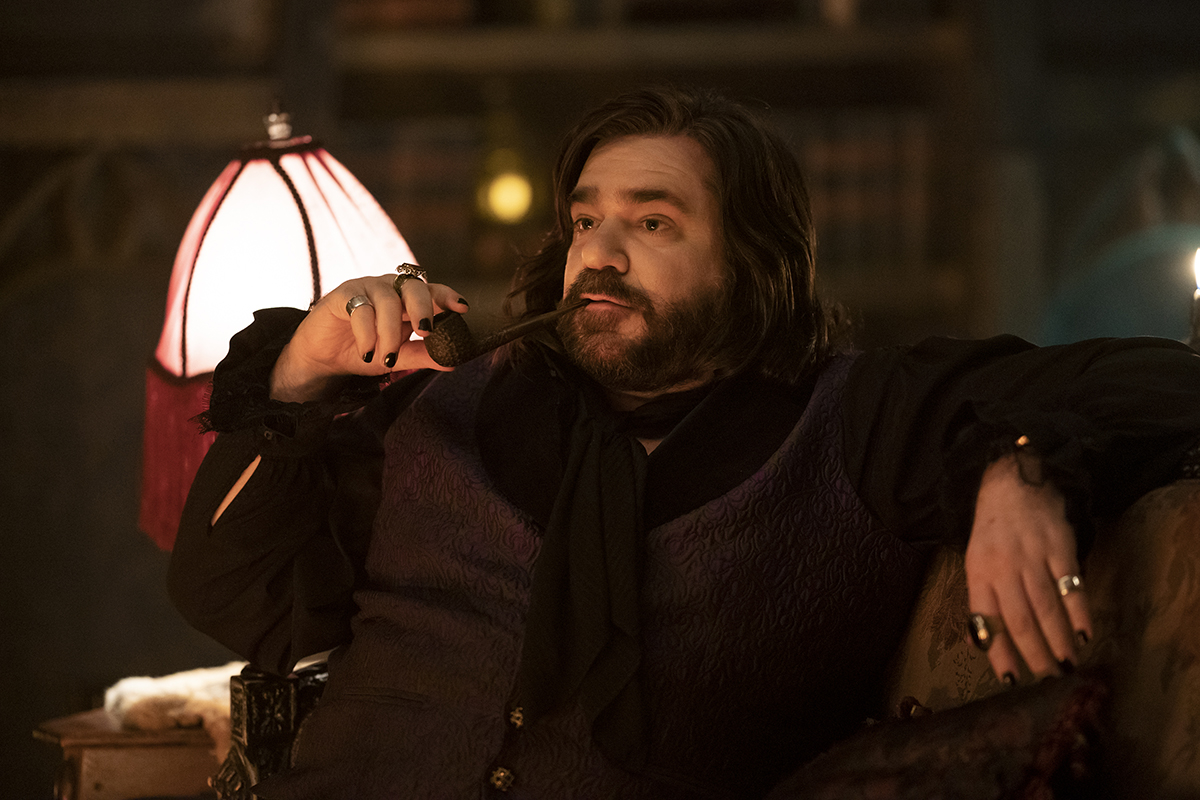 “WHAT WE DO IN THE SHADOWS” -- “The Mall” -- Season 5, Episode 1 (Airs July 13) — Pictured: Matt Berry as Laszlo. CR: Russ Martin: FX