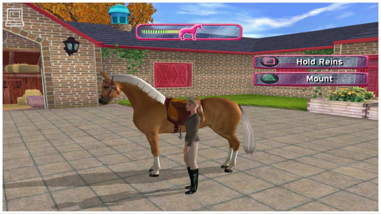 Barbie and her horse from 'Barbie Horse Adventures-Wild Horse Rescue'.