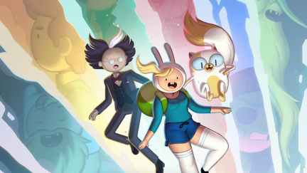 Promotional art for 'Fionna and Cake,' an 'Adventure Time' spinoff