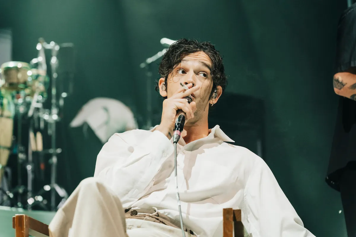 Matty Healy of The 1975 performs onstage