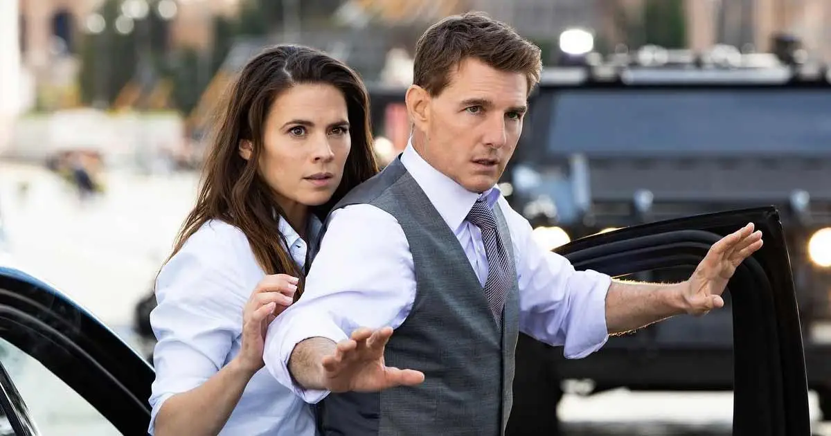 Hayley Atwell and Tom Cruise in 'Mission: Impossible — Dead Reckoning Part One’.