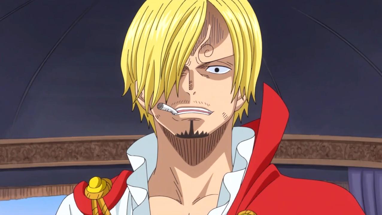 Sanji looking perturbed in "One Piece"