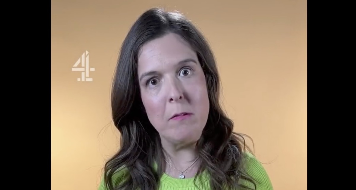 Rosie Jones speaks into the camera in a video on her Twitter account.