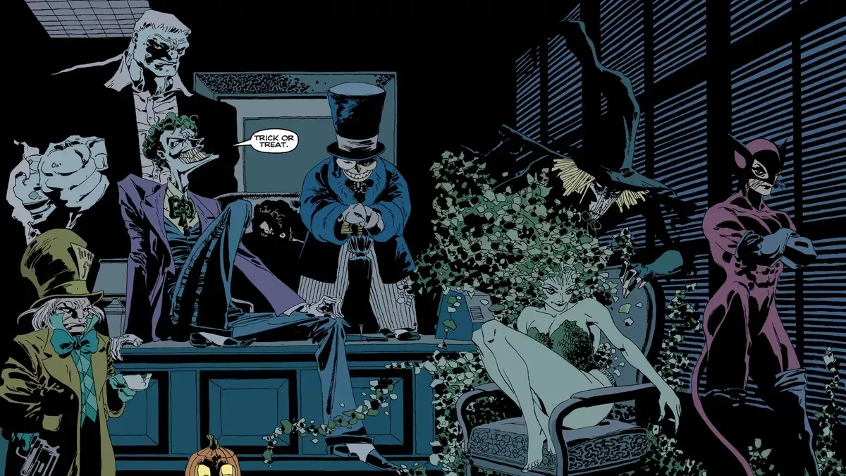 The rogues gallery in Batman: The Long Halloween