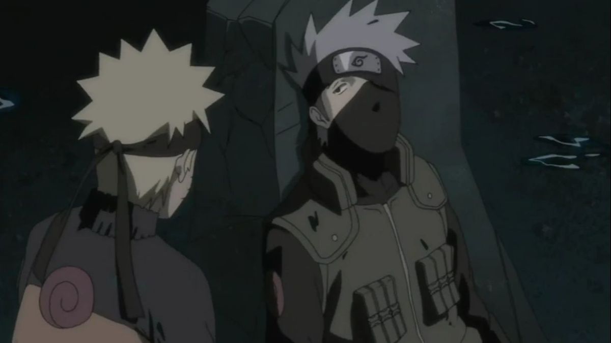 Naruto and Kakakshi in the will of fire