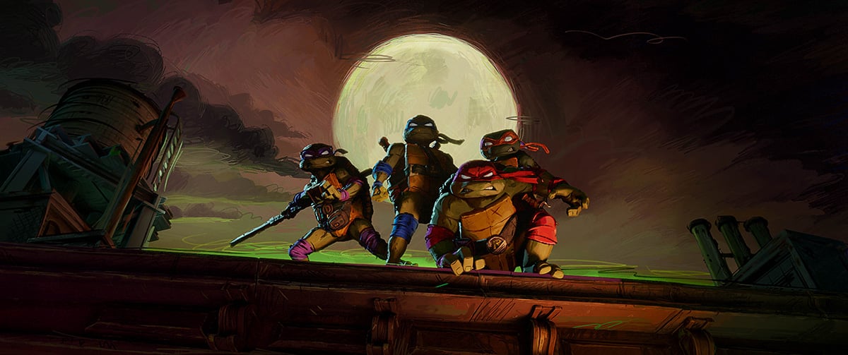 L-r, DONNIE, LEO, RAPH and MIKEY in PARAMOUNT PICTURES and NICKELODEON MOVIES Present A POINT GREY Production “TEENAGE MUTANT NINJA TURTLES: MUTANT MAYHEM”