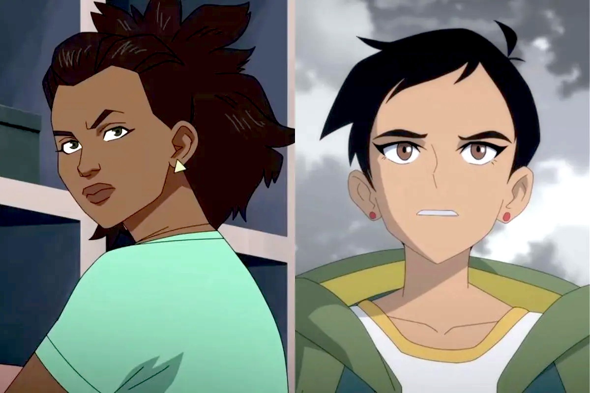 Amber (Invincible) next to Lois Lane (My Adventures With Superman).