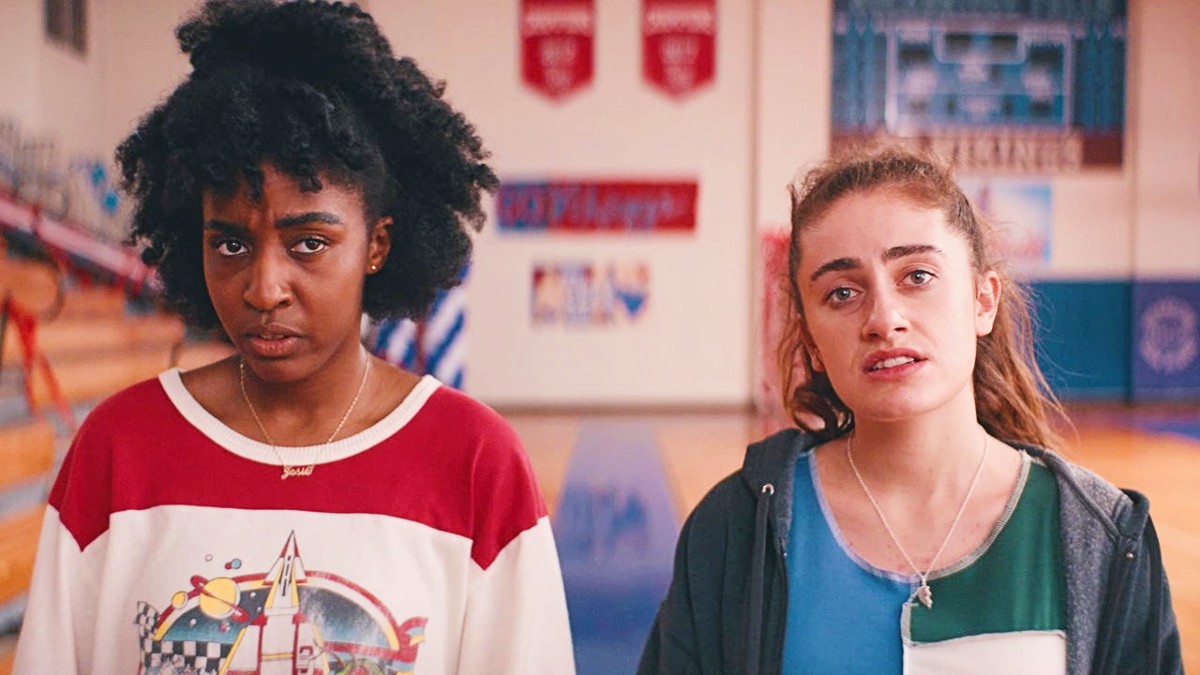 Ayo Edebiri as Josie and Rachel Sennott as PJ in Bottoms