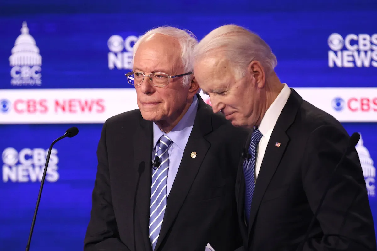Bernie Sanders and President Joe Biden