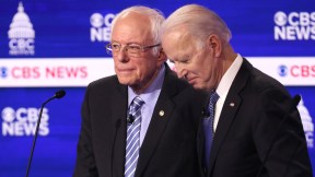 Bernie Sanders and President Joe Biden