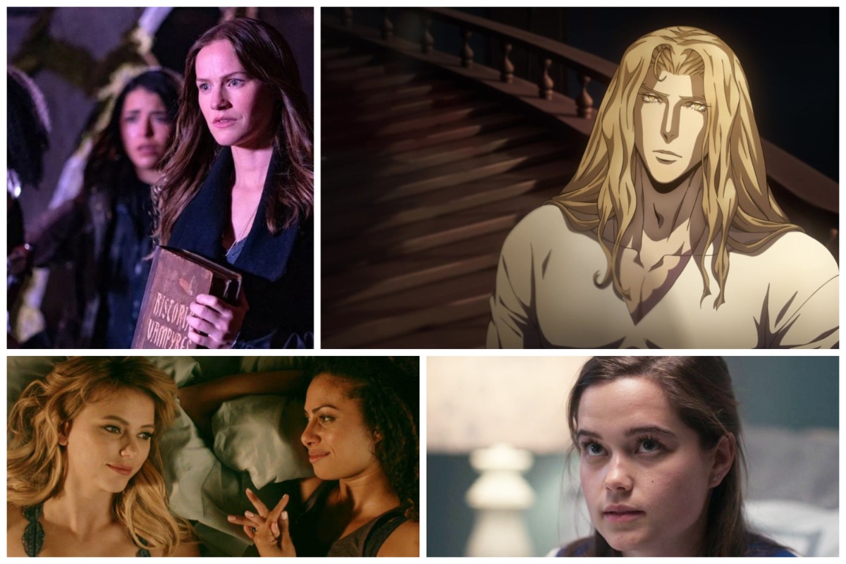 A collage of some of the best vampire shows on Netflix