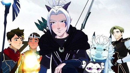 Callum, Ezran, Rayla, and Soren in The Dragon Prince season 5