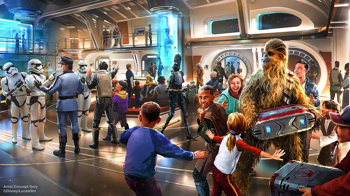 Concept art of Disney's Star Wars: Galactic Starcruiser