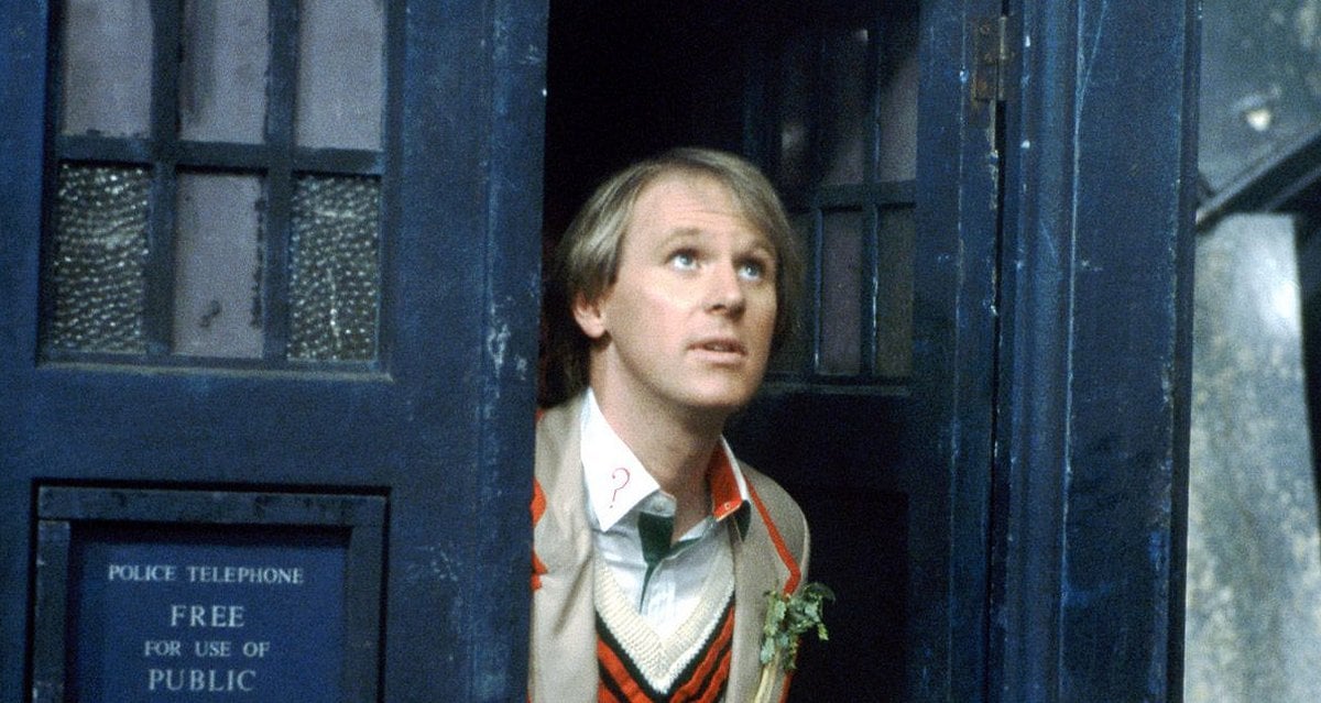 Peter Davison as the Fifth Doctor (BBC)