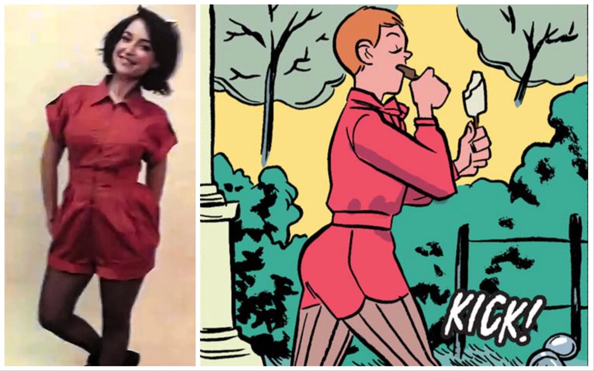 Milana Vayntrub as Doreen Green in comic book accurate outfit