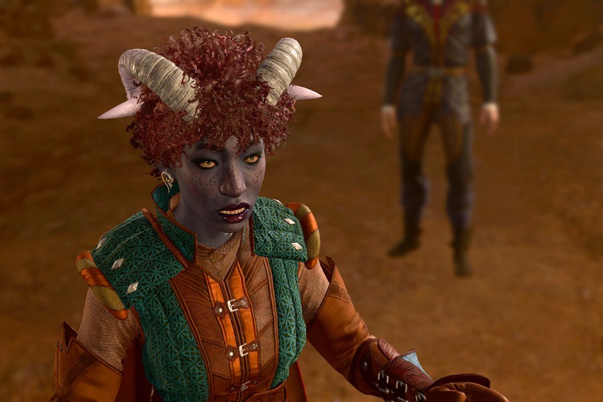 Ellesméra (Alyssa's Tiefling Bard) shocked.