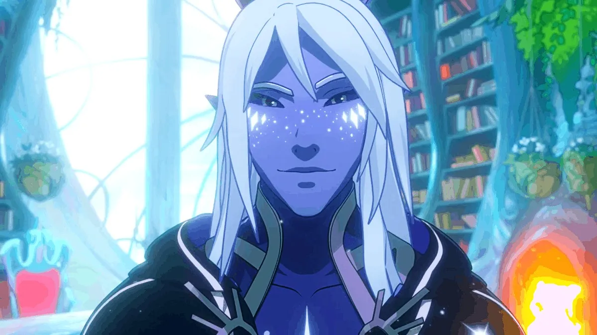 Aaravos (Erik Dellums) in the animated series 'The Dragon Prince'