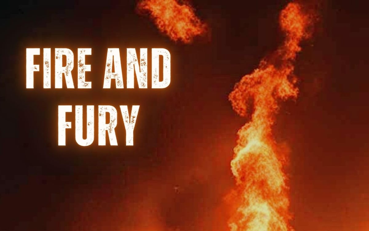 The cover of the AI-generated book "Fire and Fury"
