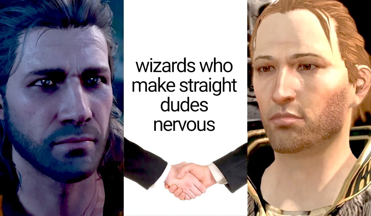 Both Gale and Anders have freaked out the straight male gamer demographic with their wizardly panache.