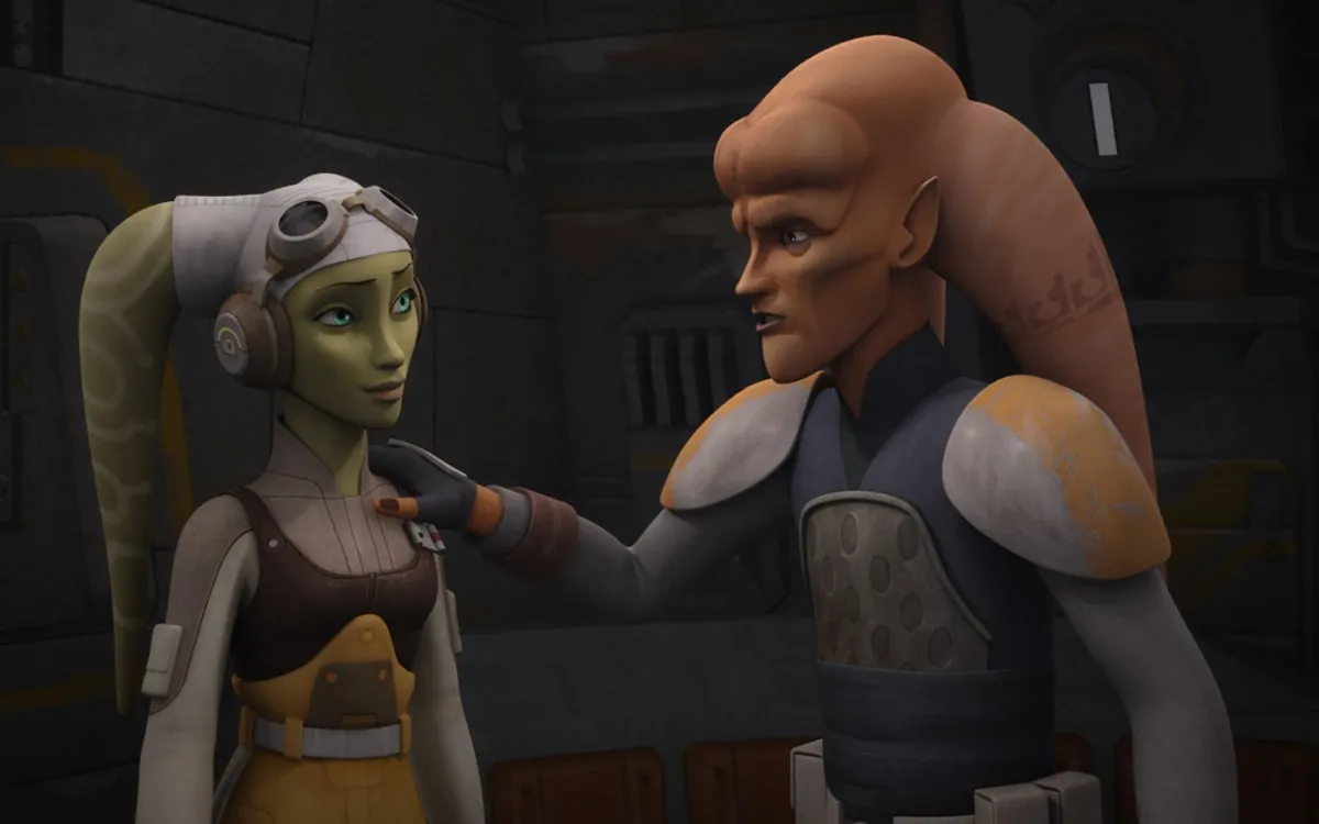Hera is reassured in the 'Star Wars Rebels' episode "Hera's Heroes"