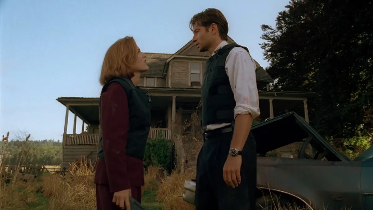 Mulder and Scully in "The X Files"