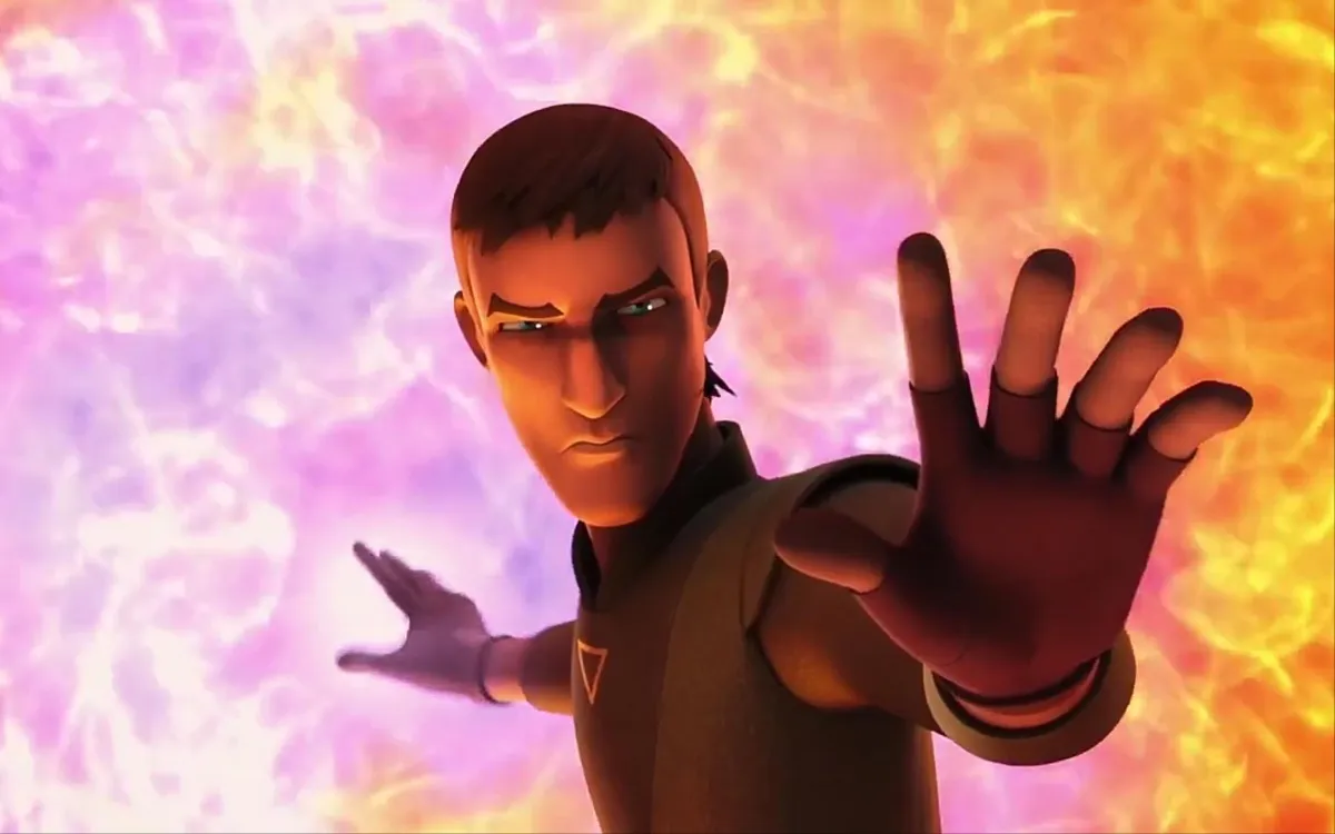 Kanan using the Force in the Star Wars Rebels episode Jedi Night, a must watch before Ahsoka