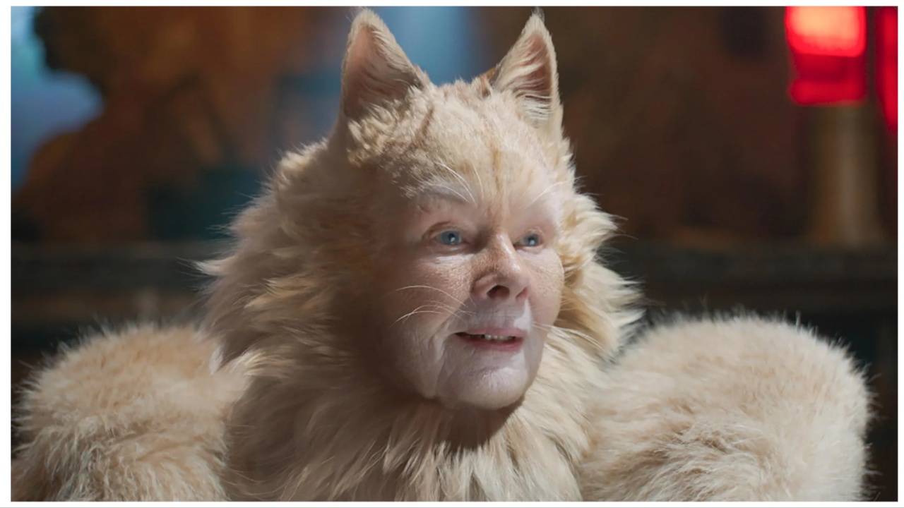 Judi Dench as Old Deuteronomy in 'Cats'.