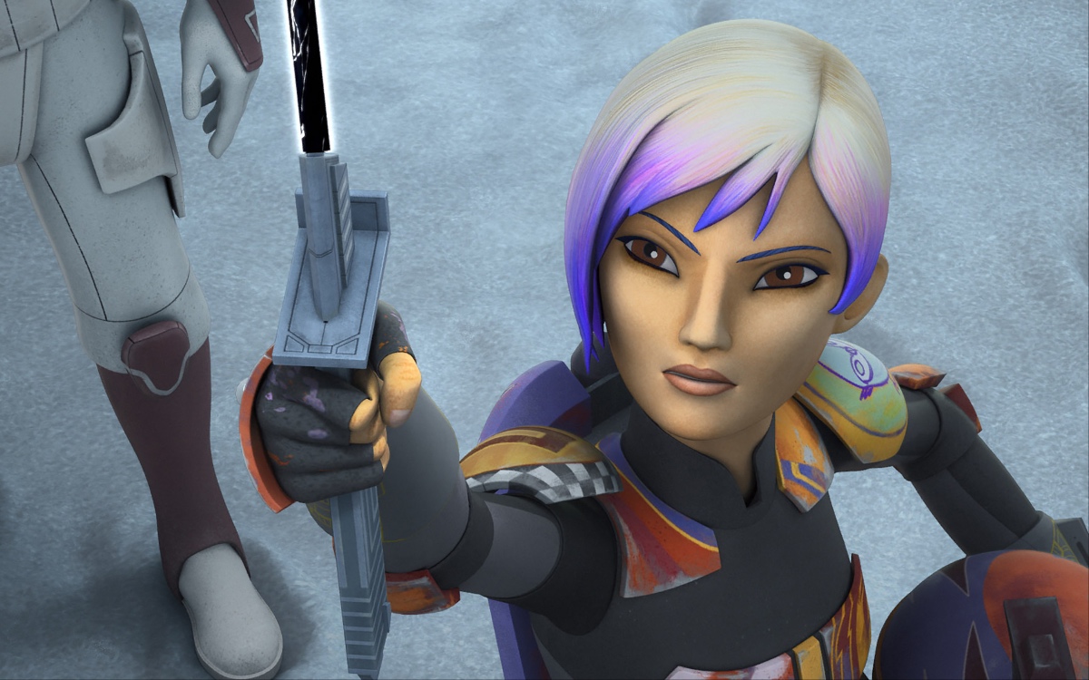 Sabine Wren in the 'Star Wars Rebels' episode "Legacy of Mandalore"