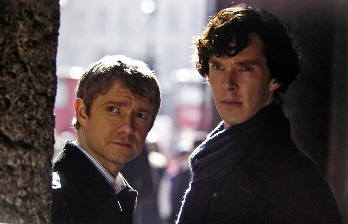 John Watson (Martin Freeman) and Sherlock Holmes (Benedict Cumberbatch) in BBC's 'Sherlock.'